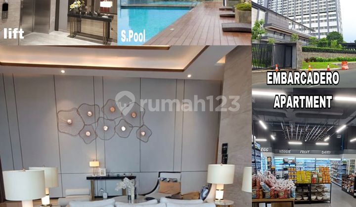 Dijual Rugi,1 Unit Apartemen Embarcadero,jl.jombang Raya Bintaro,dkt Freshmart Emerald Bintaro,5 Menit Ke Sekolah Internasional "global Bintaro",10 Menit Ke Pasar Modern Bintaro Sektor7