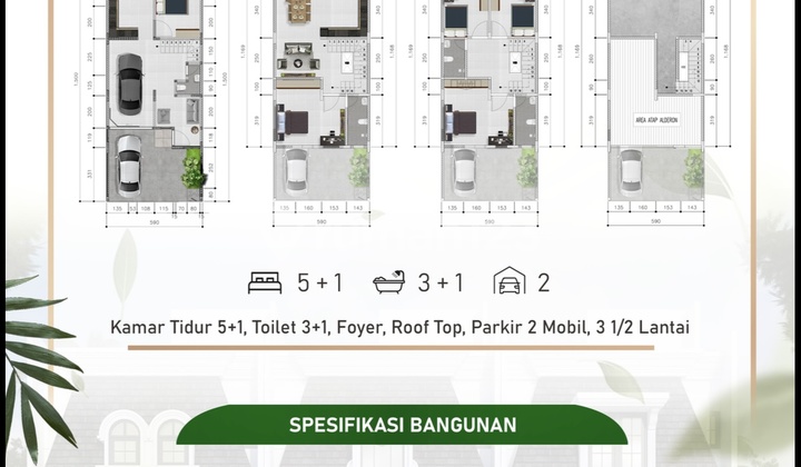 Rumah Brand New, di Tebet. Akses Jalan 2 Mobil 2