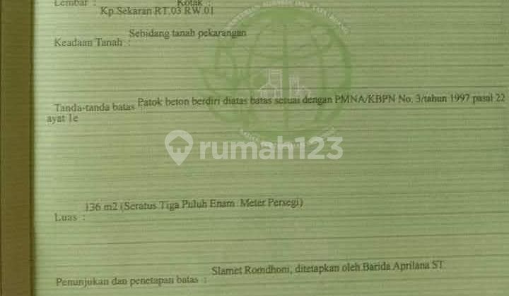 Tanah Kavling Murah SHM Ready di Pete Selatan 2