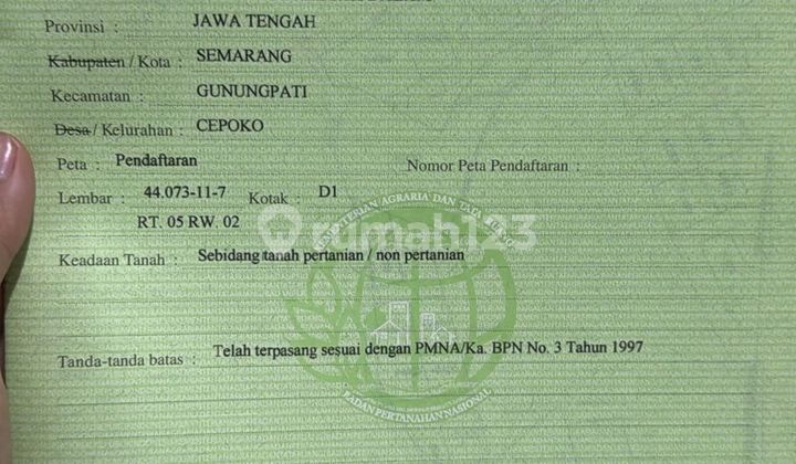 Affordable Land Suitable for Investment in Cepoko Gunungpati 2