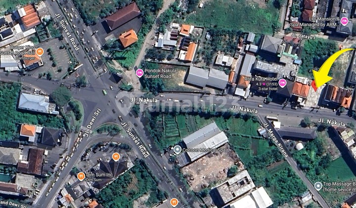 Lahan Komersial Premium 5,2 ARE di Legian Lahan Komersial Premium 5,2 ARE di Legian