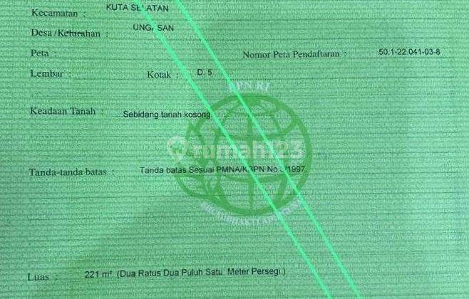 Kesempatan Emas Dijual Murah Tanah 2,2 Are di Ungasan 2