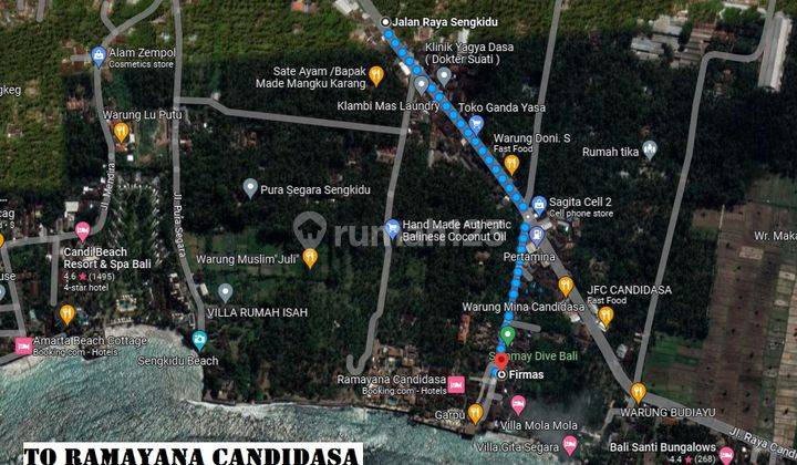 Tanah 25 Are di Jalan Utama Candidasa 2