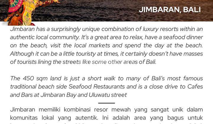 Tanah Kecil Unblocked Sea Dan Airport View di Jimbaran 2