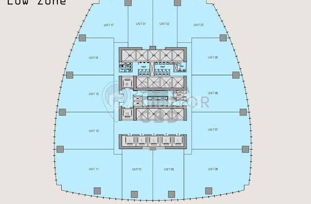 Perkantoran di World Capital Tower Mega Kuningan, Jakarta Selatan 118 M 2