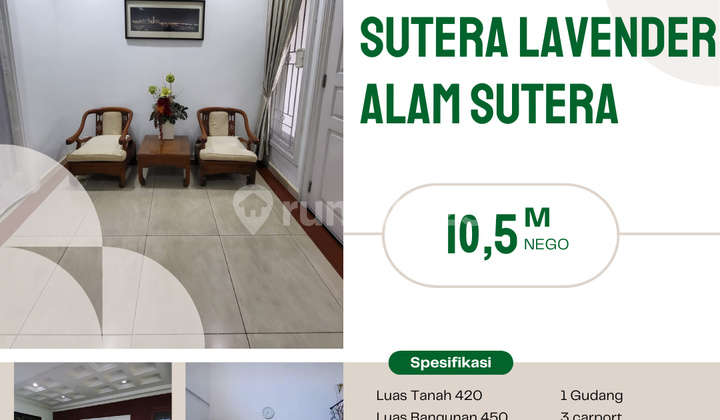 Dijual Rumah Sutera Lavender Alam Sutera