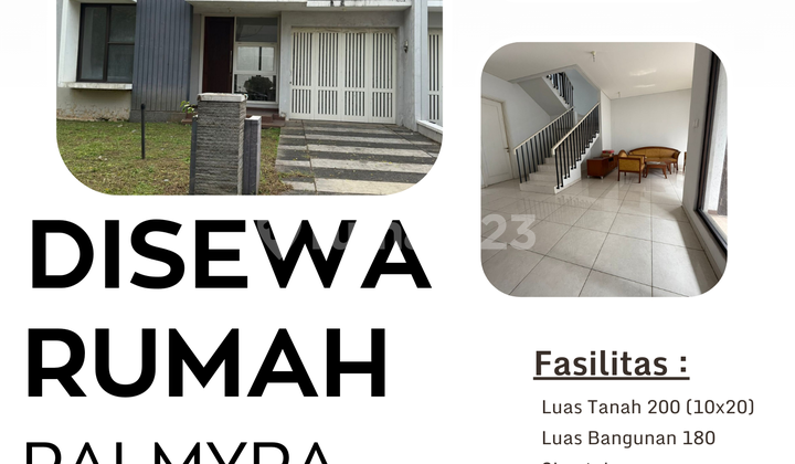 Disewa Rumah Sutera Palmyra Alam Sutera