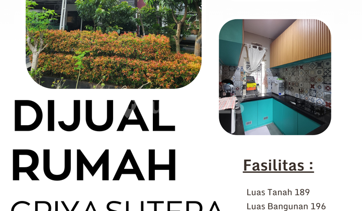 Dijual Rumah Griya Sutera Alam Sutera