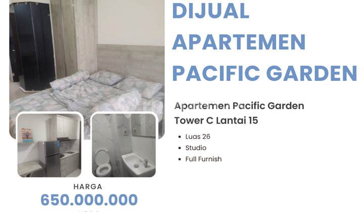 FOR SALE PACIFIC GARDEN APARTMENT ALAM SUTERA