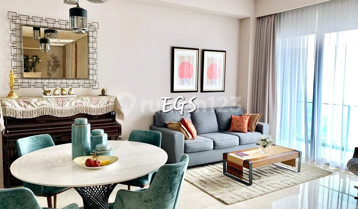 Luxurious Furnished Ready-to-Occupy Apartment with Beautiful City View in Saumata Alam Sutera. Rare Find.