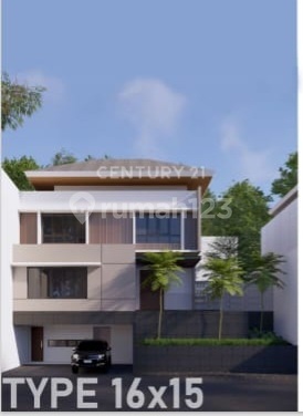 RUMAH 3 LANTAI DESAIN MODERN MINIMALIS DI PERUMAHAN CIRACAS  2