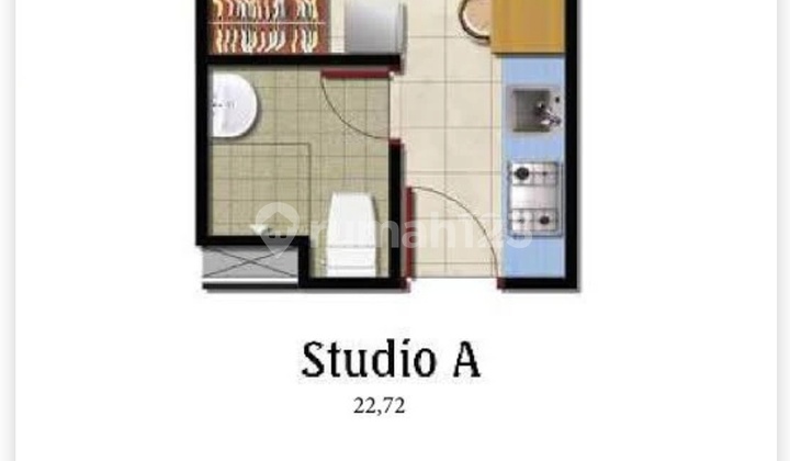 Affordable Apartment for Rent at B Residence Nice Semi Furnished Studio Type