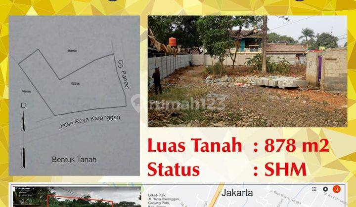 Tanah Strategis di Pinggir Jl Raya Kranggan 2