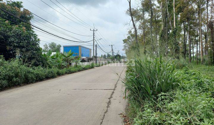 Disewakan Tanah di pinggir jalan dekat Industrial Cileles 2