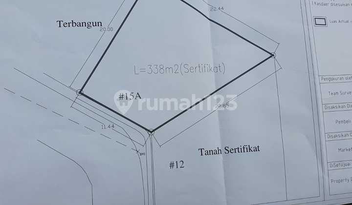 Dijual Kavling Luas 338 M2 Di Perumahan Lippo Karawaci Cluster Permata Ayu 