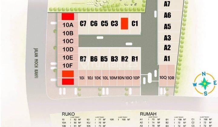 Rumah baru cluster lokasi strategis pingir jalan utama 4 lantai s  2