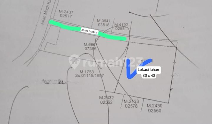 cheap and lively land, main road location Jagakarsa