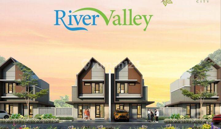 Rumah 2 lantai river valley serpong natura city free all biaya 2