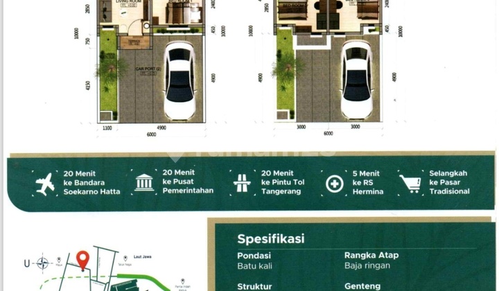 Sudirman Townhouse Rumah Gaya Eropa Bayar 2.5juta Akad 2