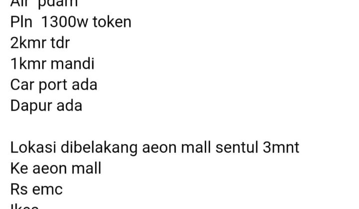 rumah muraah sentul city