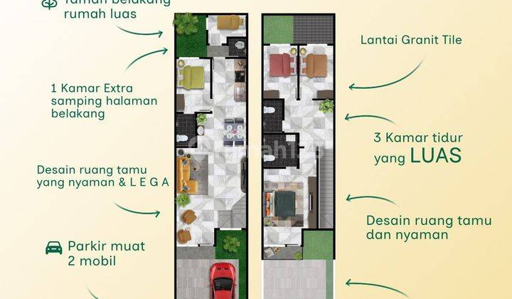 Rumah di Kavling DKI Meruya 124/160 2,65M HGB Baru 2