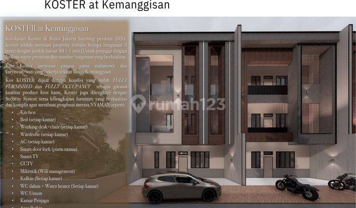 Ruang Usaha Baru Koster @Kemanggisan 153/400 8,1M 2