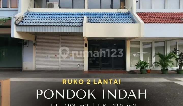 Pondok Indah Ruko 2 Lantailuas Tanah 108 M2