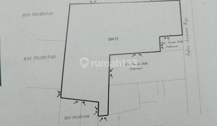 Tanah Murah bentuk L di poros Jl Asrama Haji Sudiang, Makassar 2