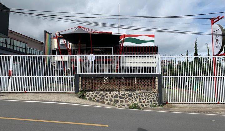 Rumah + Gedung Cafe Strategis Pinggir Jalan Puncak Cisarua 1