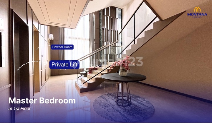 Jual Rumah Mewah Siap Huni 4Lt Panoramicada Lift BSD Navapark 2