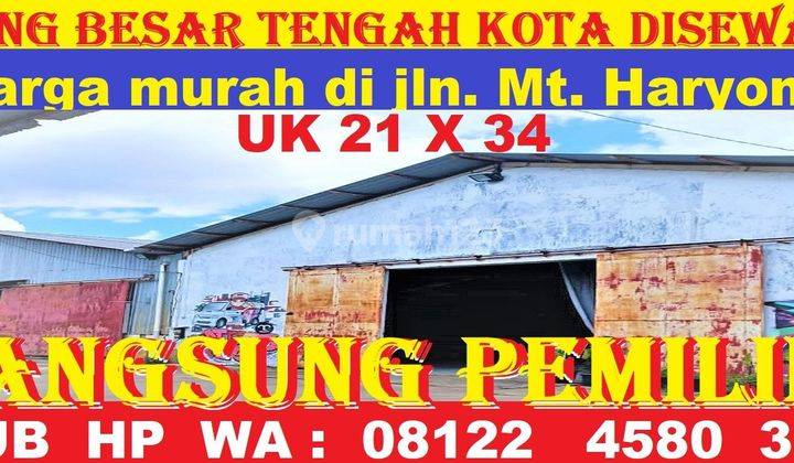 Gudang Besar Strategis Tengah Kota 1