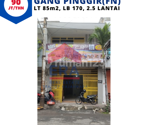 Lokasi Strategis Sewa Ruko Gang Pinggir 2