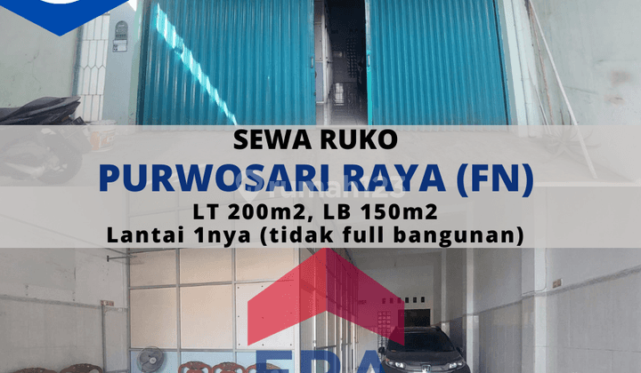 Ruko Purwosari Raya Cocok Untuk Usaha 1