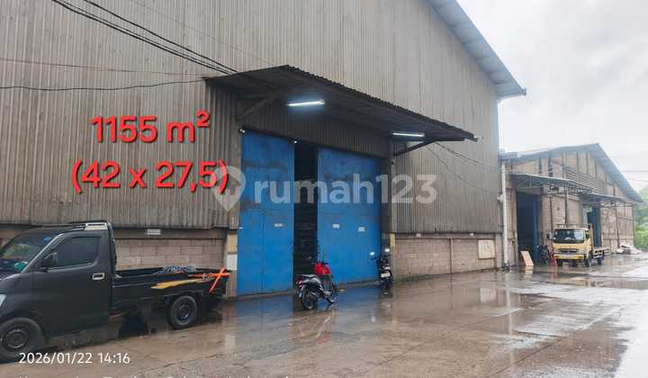 Gudang Murah 1100xxxx M2 Ada Crane Cocok Alat Berat Akses Kontainer 24 Jam Dekat Tol Tambun Bekasi Timur