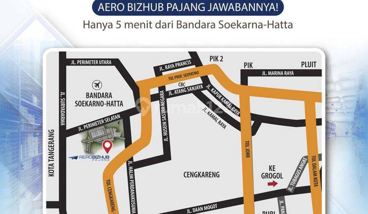 Gudang Baru di Premium AeroBispark Dekat Bandara Tangerang Banten 2