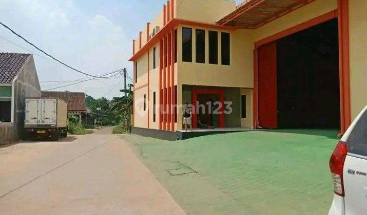 Jual Cepat Gudang cantik LB 1000m2 SHM strategis Container 40 Feet dekat Tol Cilengsi Bogor