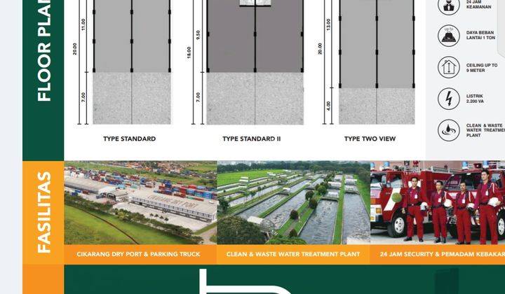 Ruko /gudang Baru Multiguna Cocok Investasi Usaha Di Jababeka Bispark , Jababeka Bekasi 2