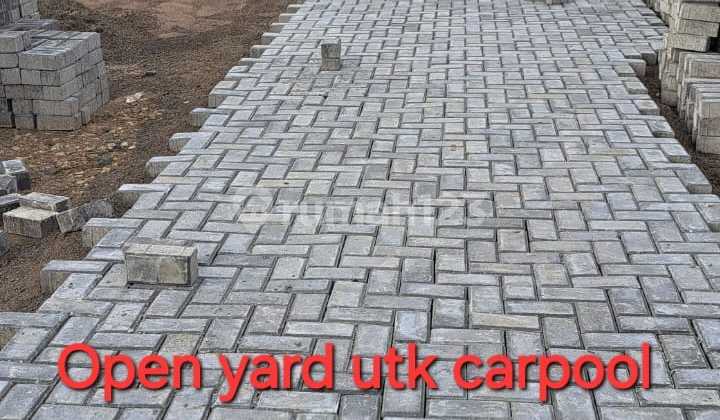 Open Yard Paving Block Suitable for Car Container Pool Cheap 1.1 Ha Wide 25K/ Meter 5 Minutes to Toll Access East Tambun Bekasi