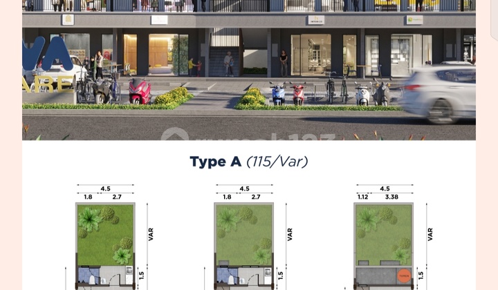 Ruko Cova Square 3 Lantai Harga 2 M Jadi Pusat Utama Kuliner & Bisnis Untung Besar Usaha Lancar Lokasi Terdepan Pusat Kuliner dan Bisnis di Harapan Indah Bekasi