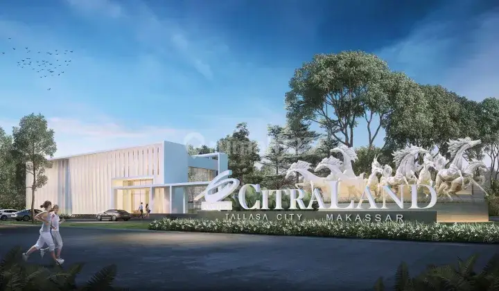 tampak depan rumah citraland tallasa city makassar