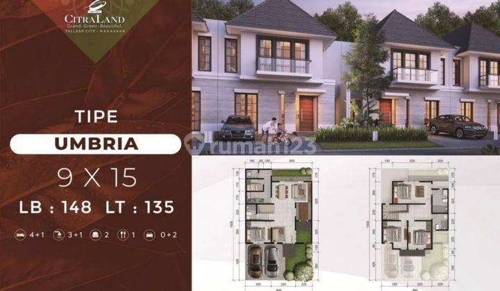 Rumah Makassar Citraland Tallasa City Type Umbria 1