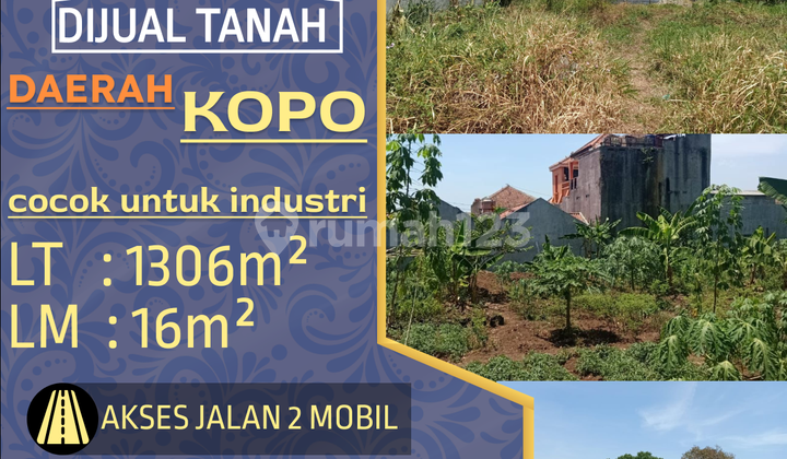 Tanah 1.306 m² di Kopo, Bandung, Cocok Untuk Usaha