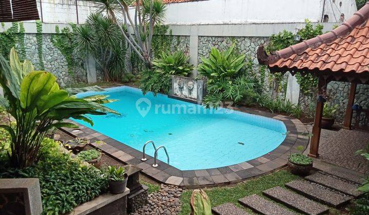 Rumah Asri dgn Pool Jalan Lebar Dekat Gaharu dan Cipete Ry 1