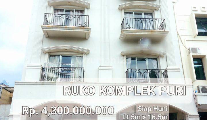 Dijual ruko 4 lantai puri media kawasan puri indah  1