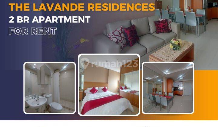 Disewakan 2BR + 1 The Lavande Residences Furnished View City  1