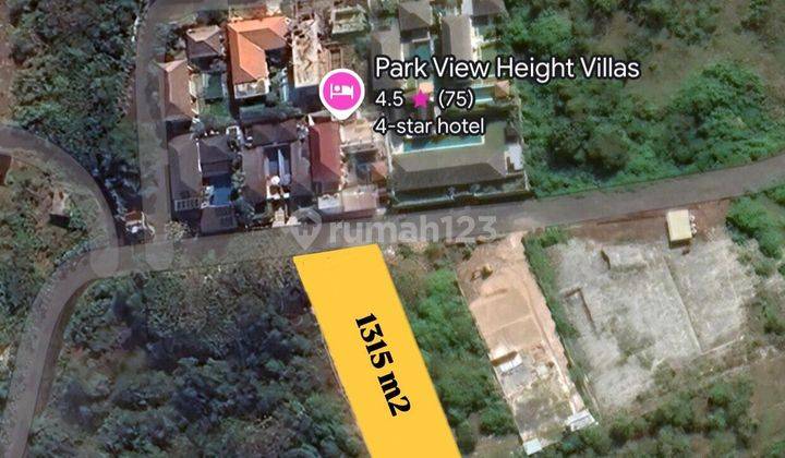 tampak depan dijual tanah di park view
