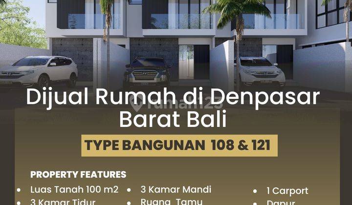 Dijual 5 Unit Rumah Modern Tropical di Jalan Gunung Catur Denpasar 1