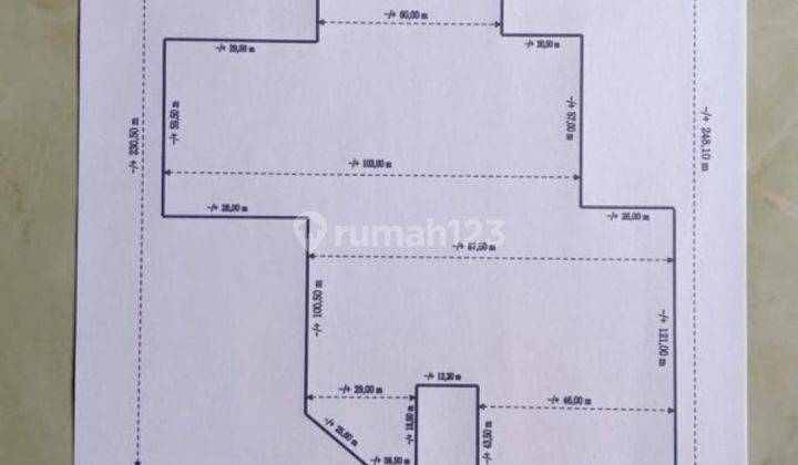 Tanah industri 2 hektar raya putat menganti gresik. Boboh 2.75jt 1