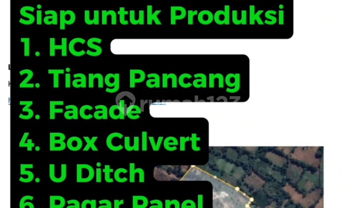 Beto Precast Factory Pasuruan 8.7ha Machinery Included 120m Negotiable