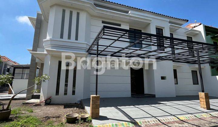 Rumah Jemursari, Baru, depan taman, row 3mobil 1